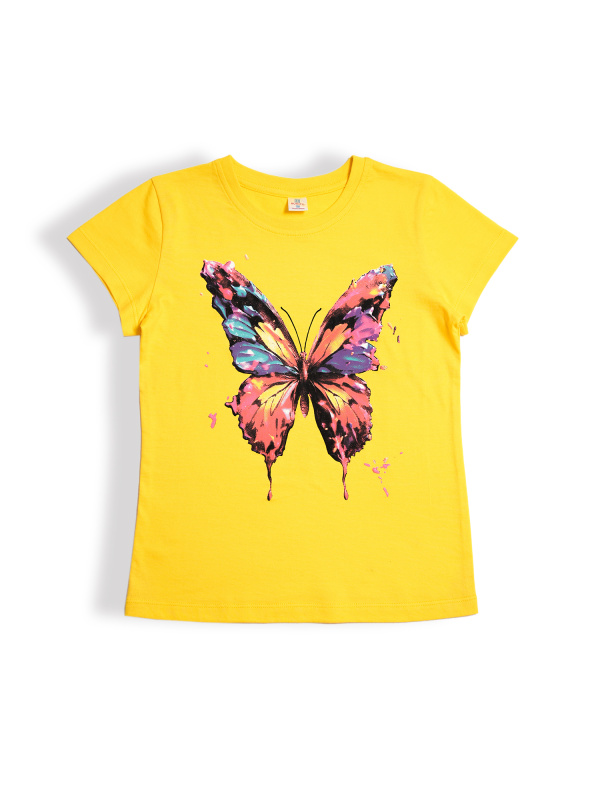 картинка БГ_ЧЗ Футболка для девочки, 9-12 лет, 100% хлопок, BONITO KIDS/BK0003D(03-25)(ЧЗ)/уп.4шт./меш.600шт. от BonitoKids