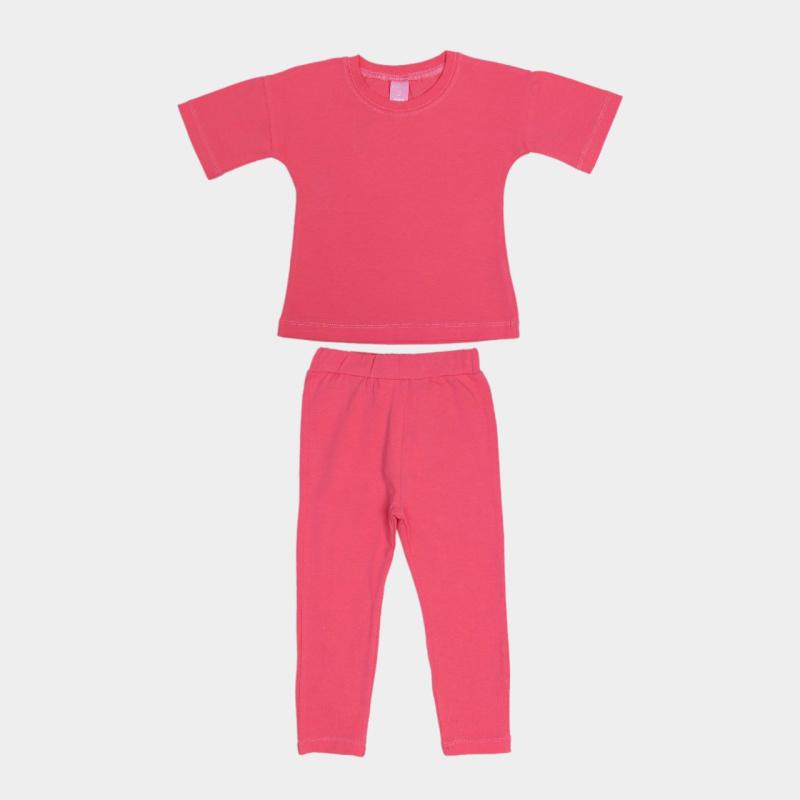 картинка ЧЗ Комплект для девочки (футболка и лосины) 3-7 лет 95% хлопок, 5% эластан BONITO KIDS/OP1826(ЧЗ)/уп.5шт./меш.260шт. от BonitoKids