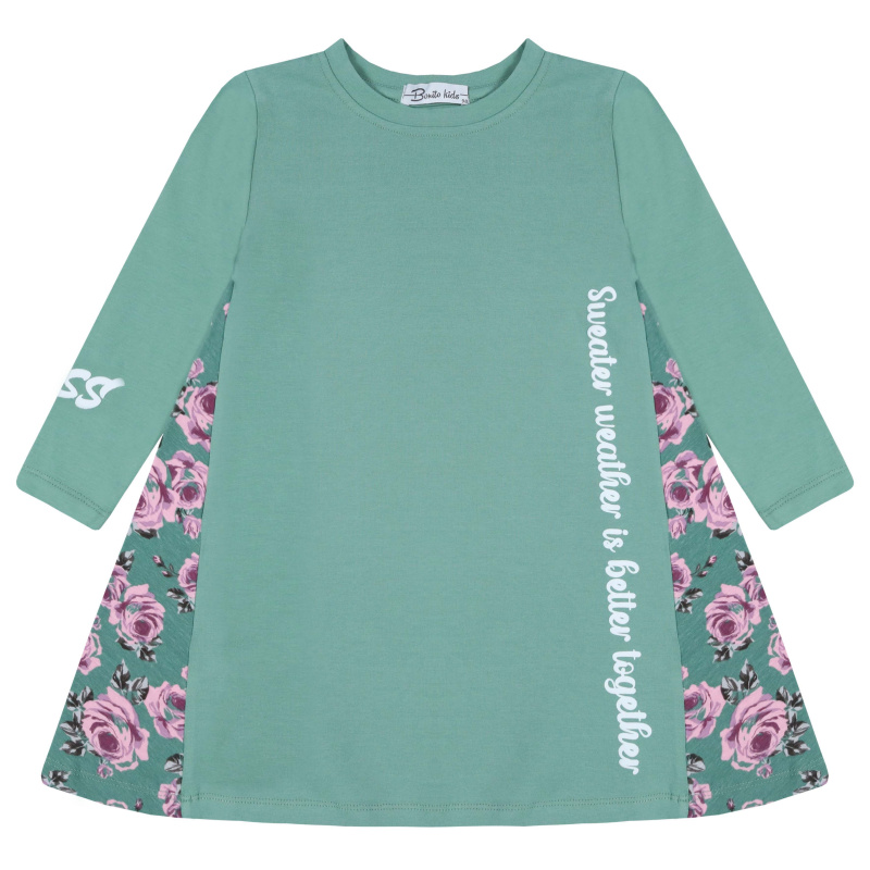 картинка БГ_ЧЗ Платье для девочки 3-7 лет 92% хлопок, 8% лайкра BONITO KIDS/BK1521P(01-24)(ЧЗ)/уп.5шт./меш.350шт. от BonitoKids