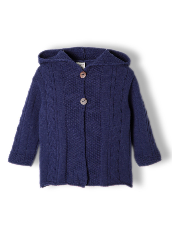 картинка ЧЗ Кардиган для мальчика 68-80 см 50% вискоза 22% нейлон 28% пэ BONITO KIDS/OP1570(ЧЗ)/уп.2шт./меш.216шт. от BonitoKids
