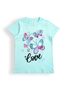 картинка БГ_ЧЗ Футболка для девочки 5-8 лет 100% хлопок BONITO KIDS/BK0002D(2025)(ЧЗ)/уп.4шт./меш.700шт. от BonitoKids