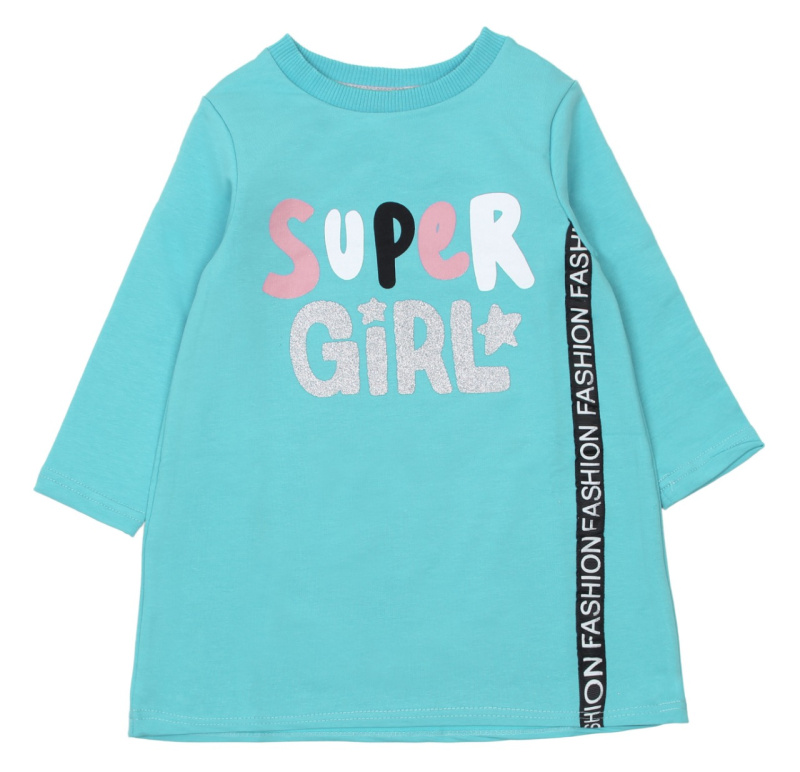 картинка ЧЗ Туника для девочки 3-7 лет 65% хлопок, 27% пэ, 8% эластан BONITO KIDS/OP1241(ЧЗ)/уп.5шт./меш.320шт. от BonitoKids