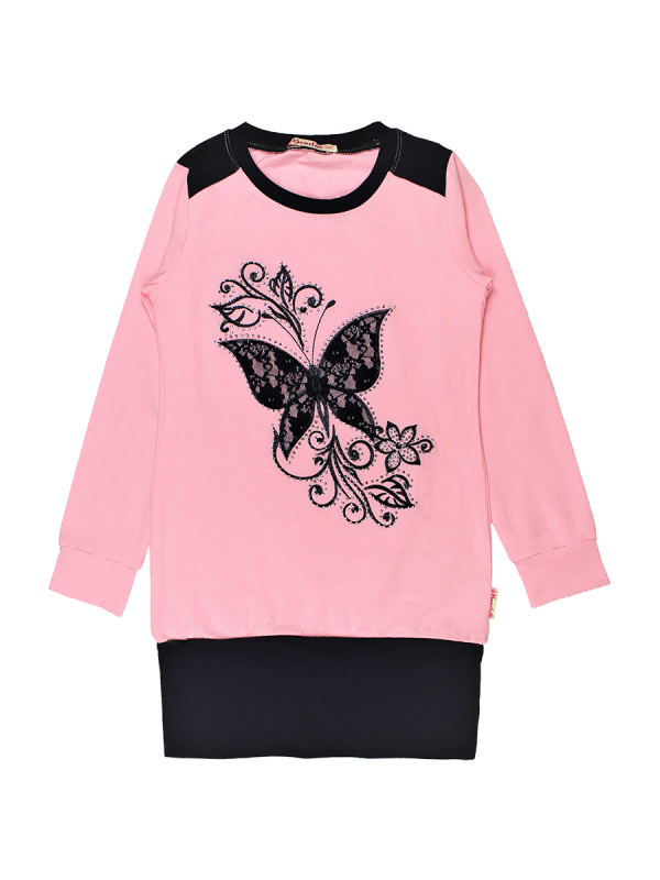 картинка Туника для девочки 7-10 лет 92% хлопок, 8% лайкра BONITO KIDS/BK433T/уп.4шт./меш.300шт. от BonitoKids