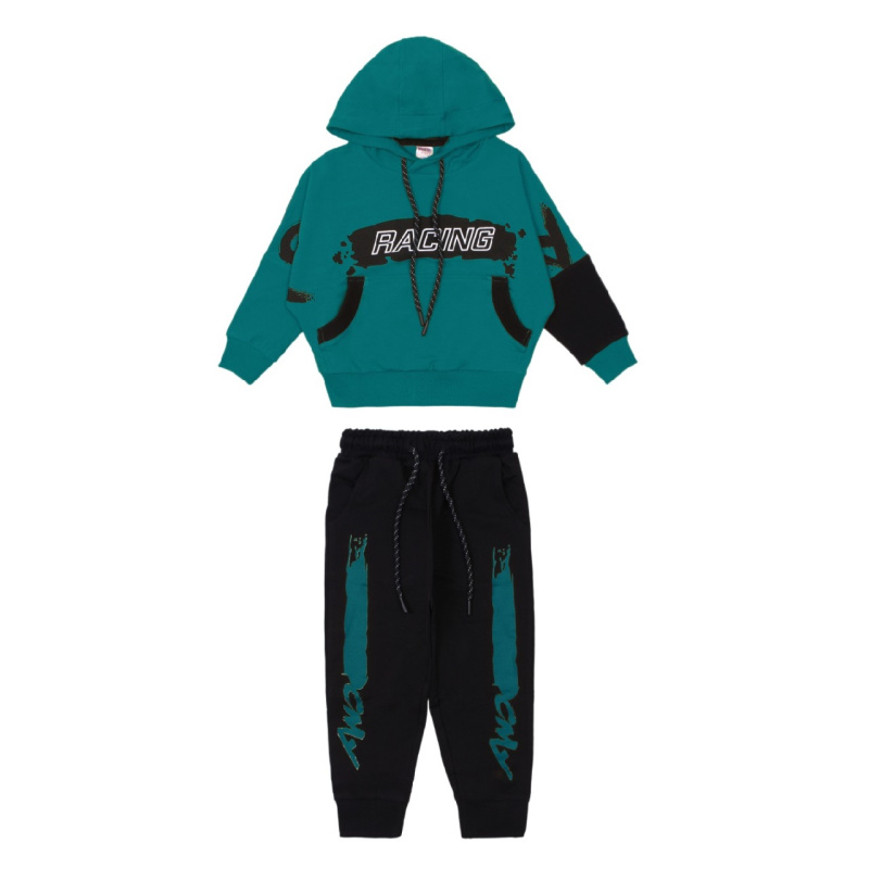 картинка Комплект для мальчика (толстовка, трико), 3-7 лет, 65% хлопок, 27% полиэстер, 8% эластан, BONITO KIDS/OP1223/уп.5 шт./меш.100 шт. от BonitoKids