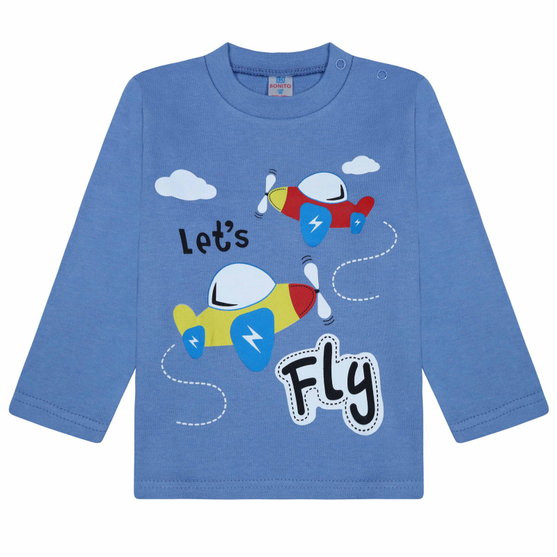 картинка БГ_ЧЗ Кофта для мальчика 1,5-4 лет 100% хлопок BONITO KIDS/BK0006M(08-25)(ЧЗ)/уп.4шт./меш.500шт. от BonitoKids