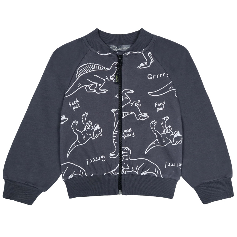 картинка БГ_ЧЗ Бомбер для мальчика 3-7 лет 100% хлопок BONITO KIDS/BK1795B(07-24)(ЧЗ)/уп.5шт./меш.300шт. от BonitoKids