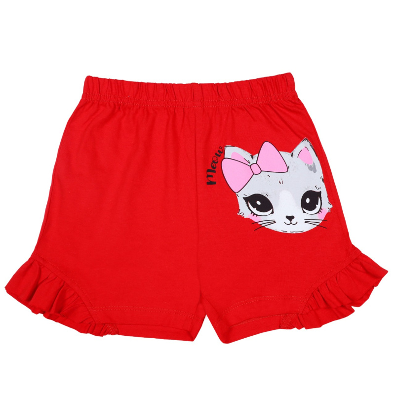 картинка КГ_ОТ Шорты для девочки 4-8 лет 100% хлопок BONITO KIDS/BK0102SHD/уп.5шт./меш.800шт. от BonitoKids