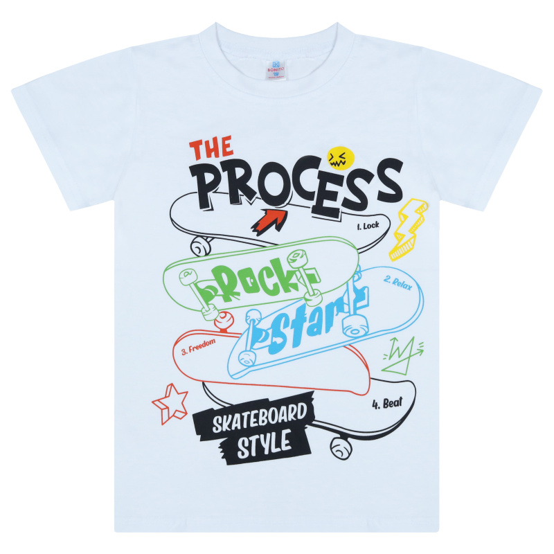 картинка БГ_ЧЗ Футболка для мальчика, 8-12 лет, 100% хлопок, BONITO KIDS/BK0003M(01-24)(ЧЗ)/уп.5шт./меш.600шт. от BonitoKids