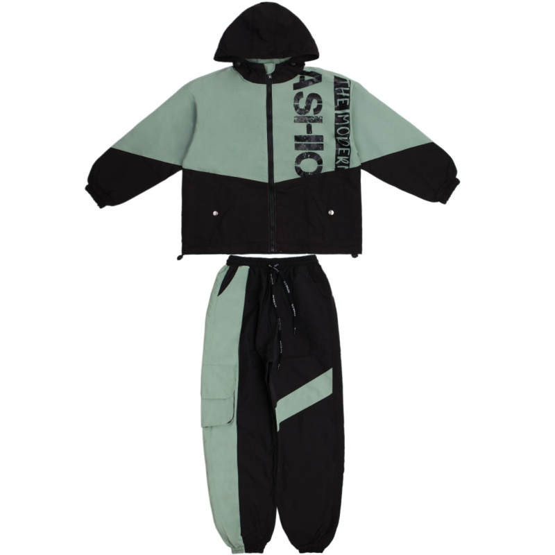 картинка БГ_ЧЗ Костюм для девочек (толстовка, трико), 9-12 лет, 100% п/э, BONITO KIDS/OP101(ЧЗ)/уп.4шт./меш.100шт. от BonitoKids