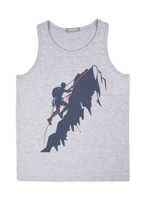 картинка БГ_ЧЗ Майка для мальчика 8-12 лет 95% хлопок, 5% лайкра BONITO KIDS/BK1620M(03-26)(ЧЗ)/уп.5шт./меш.600шт. от BonitoKids