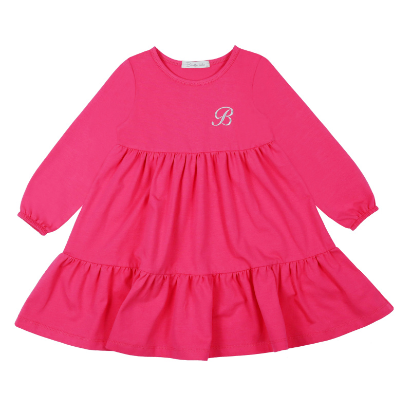 картинка БГ_ЧЗ Платье для девочки 3-7 лет 92% хлопок, 8% лайкра	 BONITO KIDS/BK1561P(12-22)(ЧЗ)/уп.5шт./меш.250шт. от BonitoKids