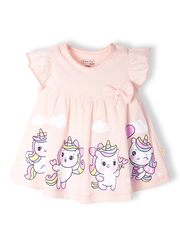 картинка ЧЗ Платье для девочки 68-86 см 100% хлопок BONITO KIDS/OP1923/уп.4 шт./меш.760 шт. от BonitoKids