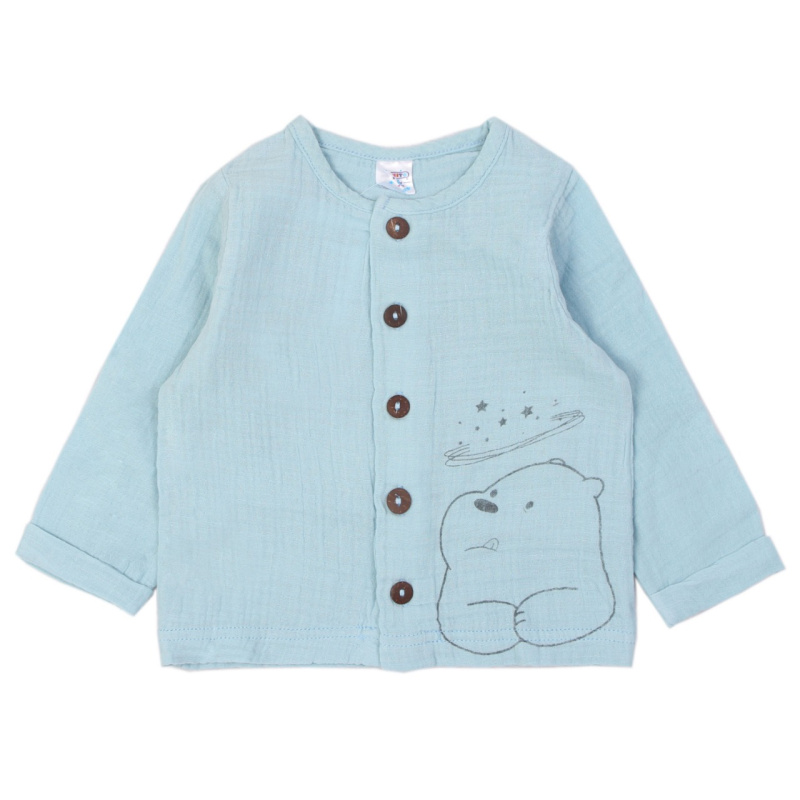 картинка ЧЗ Кофта для детей 68-86 см 100% хлопок BONITO KIDSD/OP1354(ЧЗ)/уп.4 шт./меш.540шт. от BonitoKids