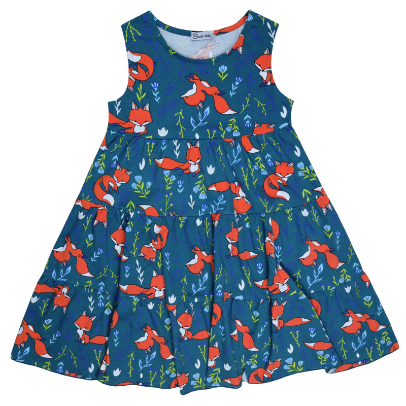 картинка БГ Платье для девочки 7-11 лет 100% хлопок BONITO KIDS/BK1759P(02-23)/уп.5шт./меш.275шт. от BonitoKids