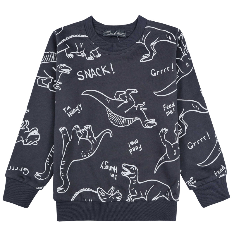 картинка БГ_ЧЗ Свитшот для мальчика 3-7 лет BONITO KIDS/BK1518T(07-24)(ЧЗ)/уп.5шт./меш.300шт. от BonitoKids