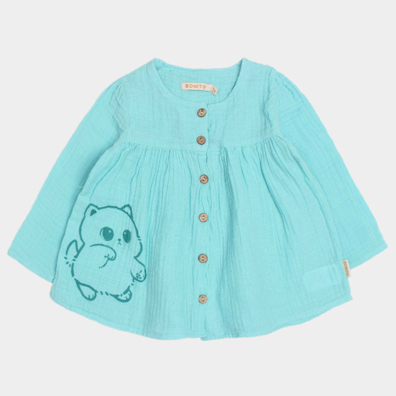 картинка ЧЗ Платье для девочки 74-92 см 100% хлопок BONITO KIDS/OP1813/уп.4шт./меш.384шт. от BonitoKids