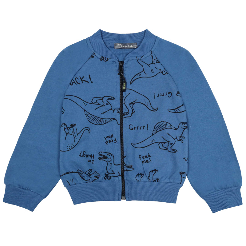 картинка БГ_ЧЗ Бомбер для мальчика 3-7 лет 100% хлопок BONITO KIDS/BK1795B(07-24)(ЧЗ)/уп.5шт./меш.300шт. от BonitoKids