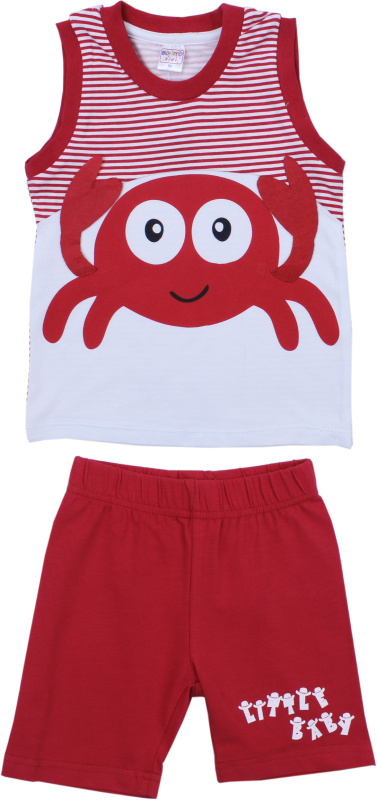 картинка Комплект для мальчика (майка, шорты) 68-86 см 100% х/б BONITO KIDS/OP335M,OP335Ш/уп.4шт./меш.488шт. от BonitoKids