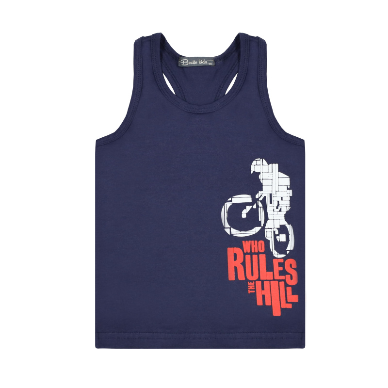 картинка БГ_ЧЗ Майка для мальчика 3-7 лет 95% хлопок, 5% лайкра BONITO KIDS /BK1619M(10-24)(ЧЗ)/уп.5шт./меш.900шт. от BonitoKids