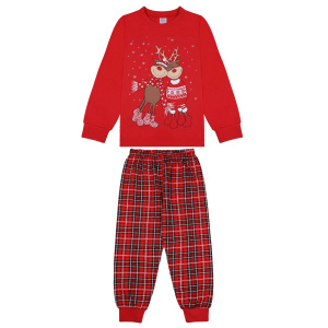 картинка БГ Пижама для детей 7-11 лет 100% хлопок BONITO KIDS/BK1496PJ(08-24)/уп.5шт./меш.250шт. от BonitoKids
