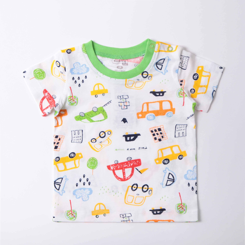 картинка ЧЗ Футболка для детей 68-86 см 100% хлопок BONITO KIDS/OP1869(ЧЗ)/уп.4шт./меш.960шт. от BonitoKids