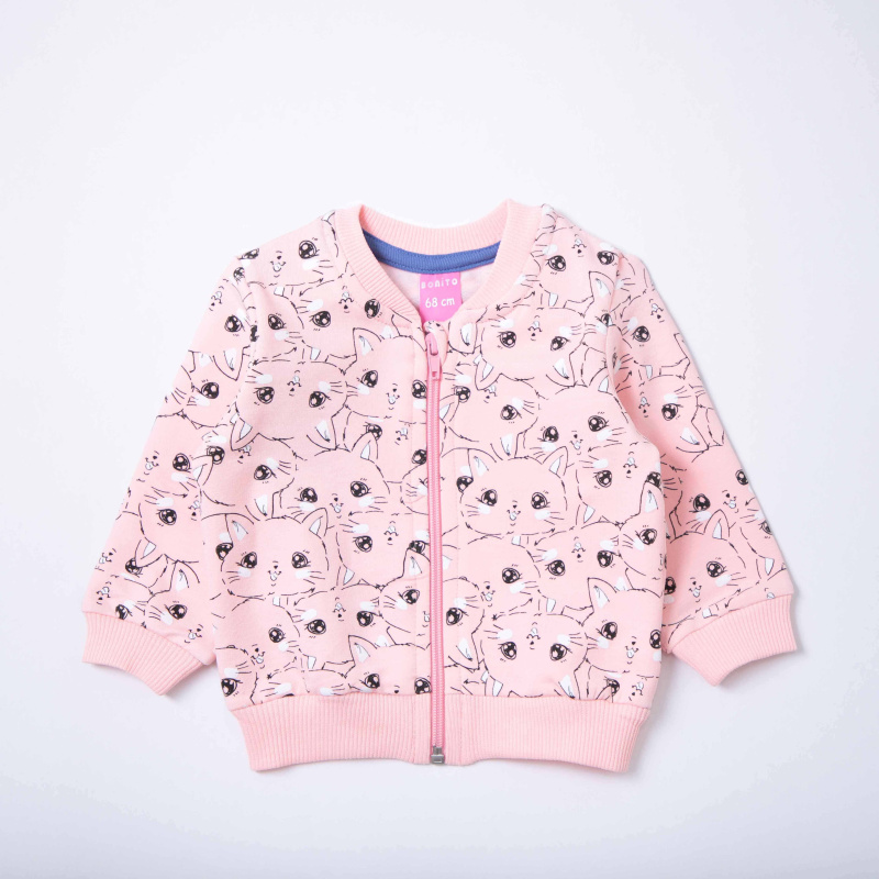 картинка ЧЗ Бомбер для детей 68-86 см 65% хлопок, 27% полиэстер, 8% эластан BONITO KIDS/OP1859/уп.4шт./меш.384шт. от BonitoKids