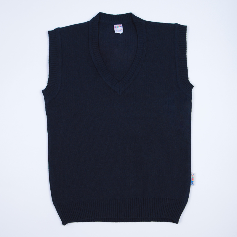 картинка ЧЗ Жилет для мальчика 8-14 лет 50% хлопок 50% акрил BONITO KIDS/OP1556(ЧЗ)/уп.4шт./меш.184шт. от BonitoKids