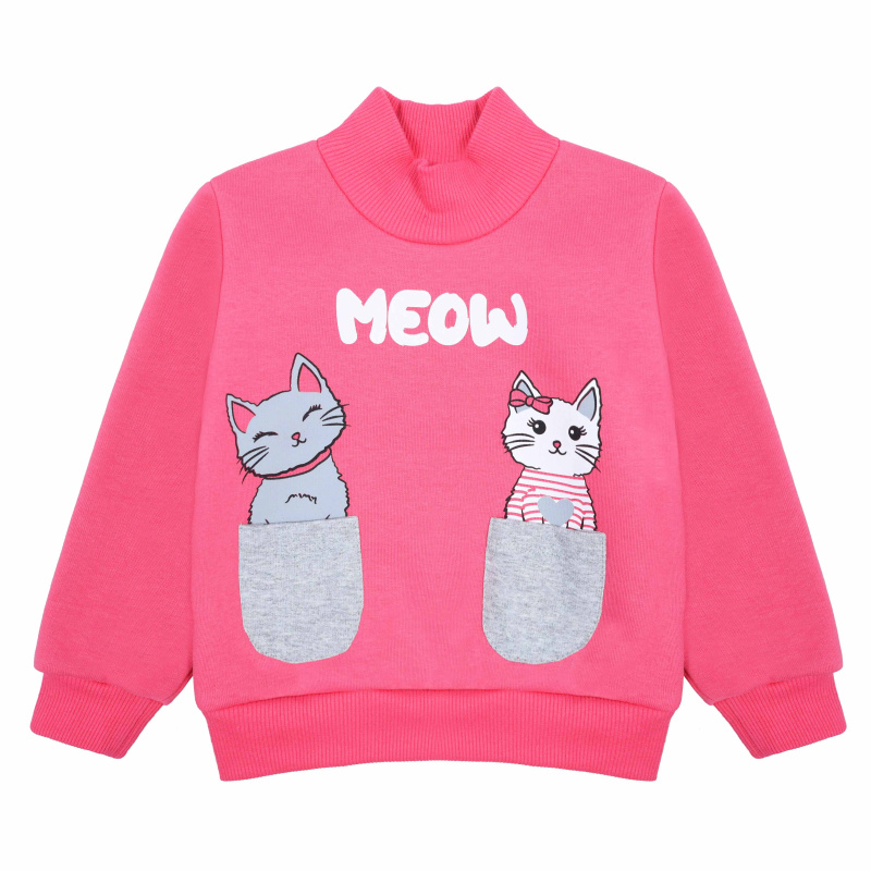 картинка БГ_ЧЗ Джемпер для девочки 2-6 лет, 100% х/б/BONITO KIDS/BK1368DJ(ЧЗ)/уп.5шт./меш.200шт. от BonitoKids