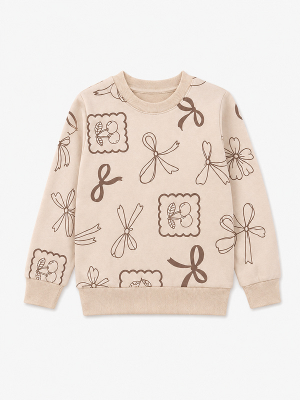 картинка БГ_ЧЗ Толстовка для девочки 3-7 лет 100% хлопок BONITO KIDS/BK1859T(ЧЗ)/уп.5шт./меш.300шт. от BonitoKids