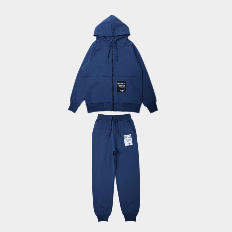 картинка БГ_ЧЗ Комплект для мальчика (толстовка и штаны), 8-12 лет, 92% хлопок,  8% лайкра, BONITO KIDS/SS6056(09-24)(ЧЗ)/уп.5шт./меш.100шт. от BonitoKids