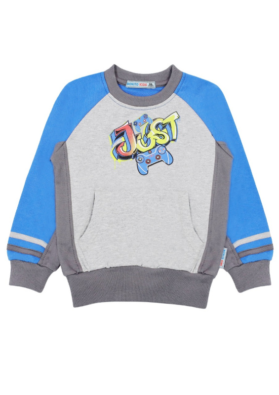 картинка КГ Кофта для мальчика 3-7 лет, 100% хл., BONITO KIDS/BK490K/уп5шт./меш.300шт. от BonitoKids