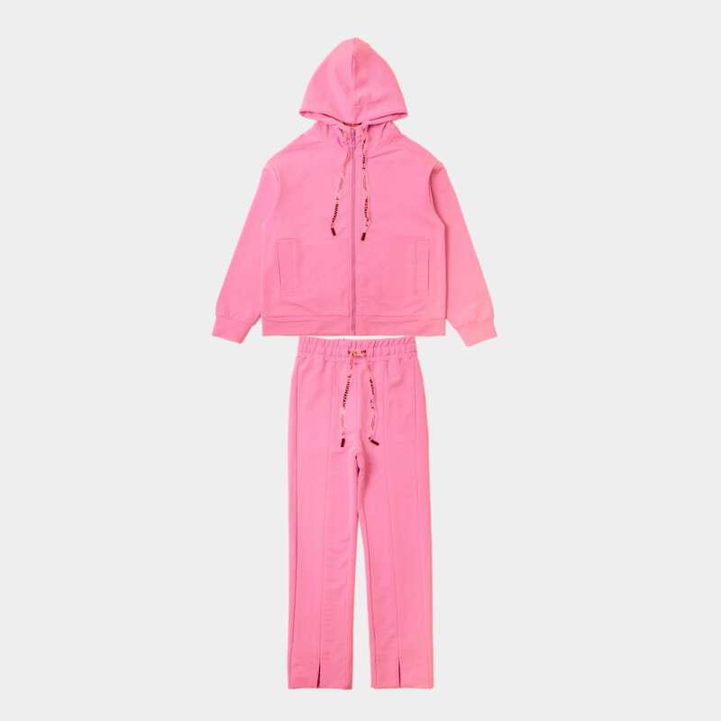 картинка ЧЗ Комплект для девочки (толстовка и брюки), 8-12 лет, 65% хлопок, 27% полиэстер, 8% эластан, BONITO KIDS/OP1854(01-23)(ЧЗ)/уп.5шт./меш.80шт. от BonitoKids