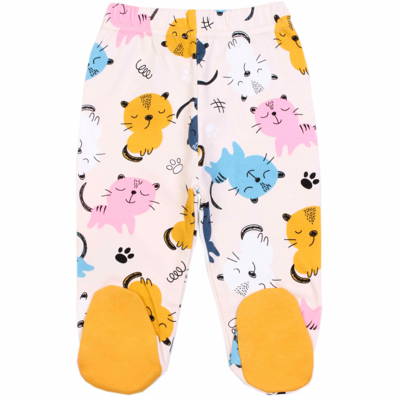 картинка ЧЗ Ползунки для новорожденного 62-80, 100% х/б, BONITO KIDS/OP1733/уп.4шт./меш.600шт. от BonitoKids