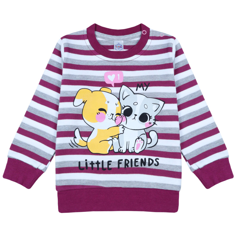 картинка БГ_ЧЗ Джемпер для девочки 2-5 лет, 100% х/б BONITO KIDS /BK0882DJ(10-22)(ЧЗ)/уп.4шт./меш.440шт. от BonitoKids