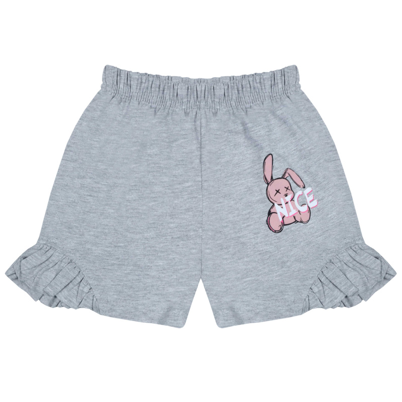 картинка БГ_ЧЗ Шорты для девочки 3-7 лет 100% хлопок BONITO KIDS/BK0103SHD(06-24)(ЧЗ)/уп.5шт./меш.800шт. от BonitoKids