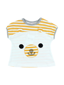 картинка Футболка для детей 1-4 лет, кулирка 100% х/б, BONITO KIDS/OP476/уп.4шт./меш.624 шт. от BonitoKids