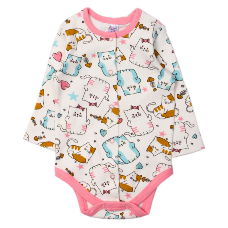 картинка ЧЗ Боди для детей 62-80 100 % хлопок BONITO KIDS/OP1284(ЧЗ)/уп.4шт./меш.512шт. от BonitoKids