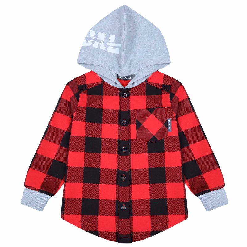 картинка БГ_ЧЗ Рубашка-толстовка для мальчика 3-7 лет 100% хлопок BONITO KIDS/BK1731T(09-23)(ЧЗ)/уп.5шт./меш.240шт. от BonitoKids