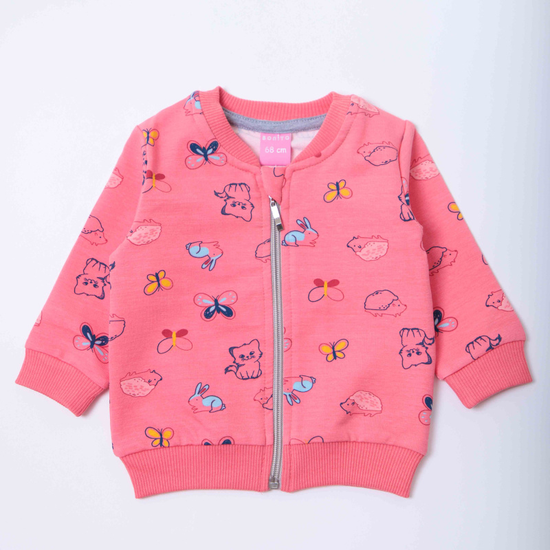 картинка ЧЗ Бомбер для детей 68-86 см 65% хлопок, 27% полиэстер, 8% эластан BONITO KIDS/OP1858(01-23)1/уп.4шт./меш.416шт. от BonitoKids