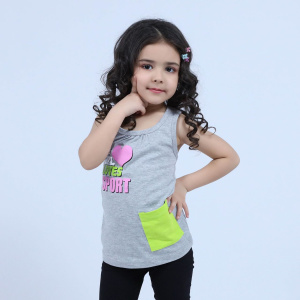 картинка БГ Майка для девочки 5-8 лет 100% хлопок  BONITO KIDS/BK1589M/уп.4шт./меш.800шт. от BonitoKids