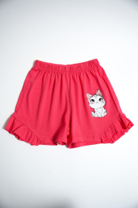 картинка БГ_ЧЗ Шорты для девочки 5-8 лет 100% хлопок BONITO KIDS/BK0102D(ЧЗ)/уп.4шт./меш.800шт. от BonitoKids