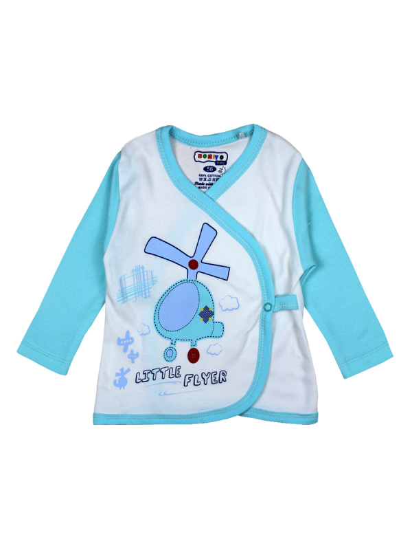 картинка КГ_ОТ Распашонка для новорожденного 56-68 см, 100% х/б BONITO KIDS/OP203P/уп.3шт./меш.606шт. от BonitoKids