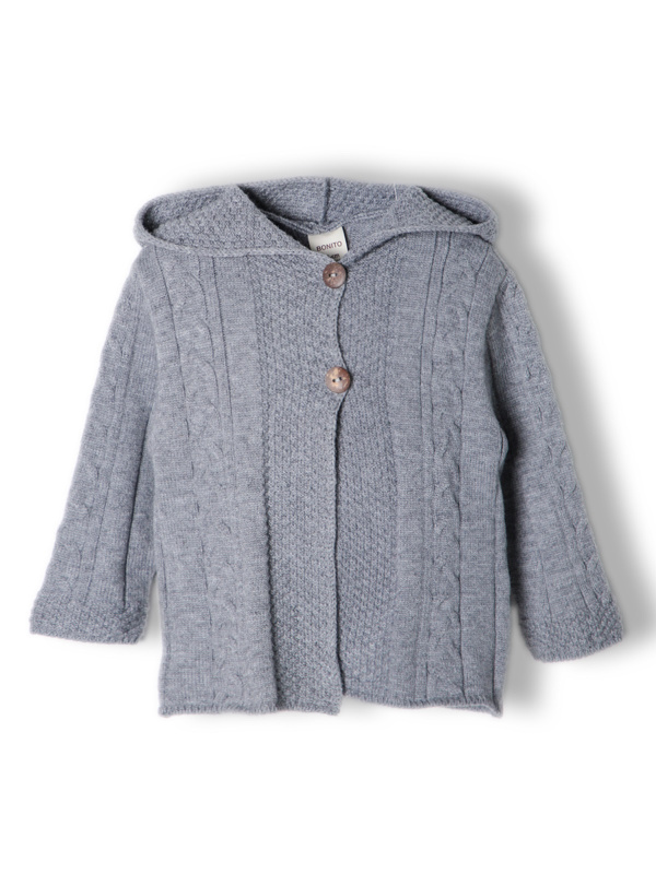 картинка ЧЗ Кардиган для мальчика 68-80 см 50% вискоза 22% нейлон 28% пэ BONITO KIDS/OP1570(ЧЗ)/уп.2шт./меш.216шт. от BonitoKids
