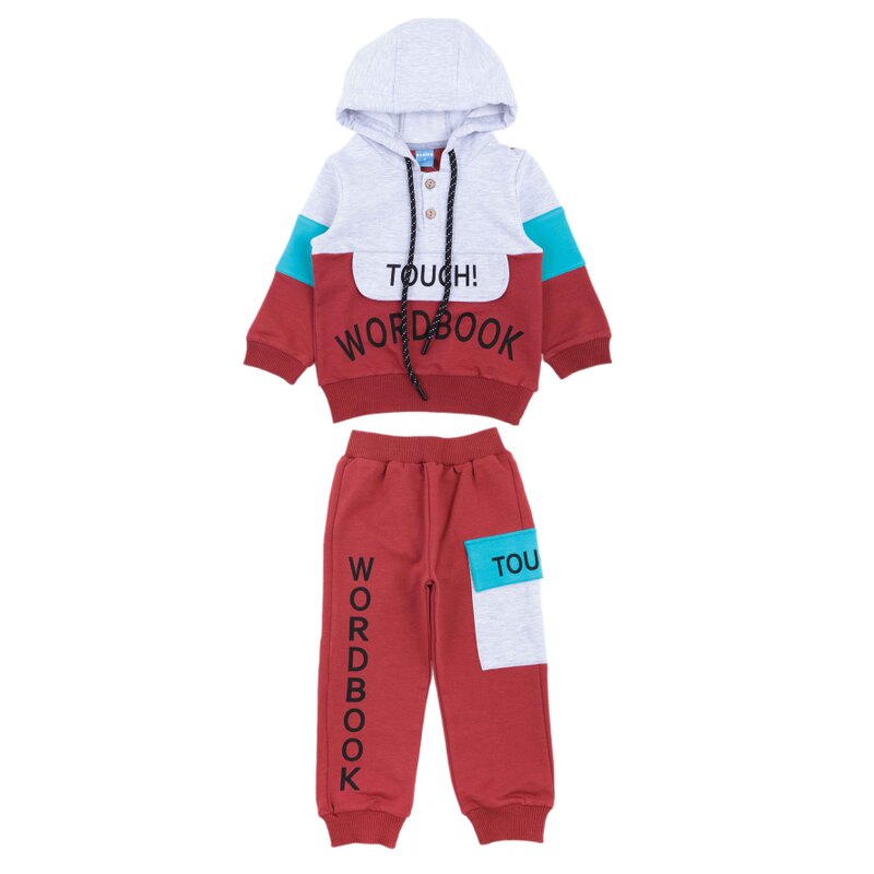 картинка ЧЗ Комплект для детей (худи и брюки), 1,5-4 лет, 65% хлопок, 27% полиэстер, 8% эластан, BONITO KIDS/OP1862(ЧЗ)/уп.4 шт./меш.160шт. от BonitoKids