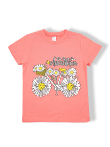 картинка БГ Футболка для девочки 4-8 лет 100% хлопок BONITO KIDS/BK0002D(05-24)/уп.5шт./меш.700шт. от BonitoKids