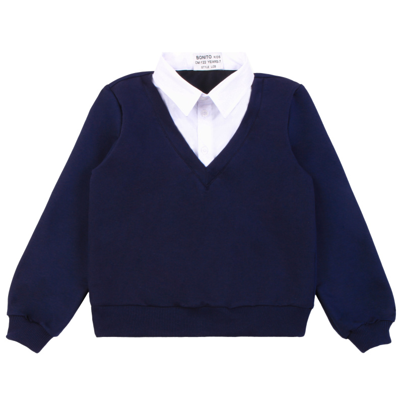 картинка КГ_БГ Пуловер (Сорочка верхняя) для мальчиков 11-14 лет BONITO KIDS/OP1471/уп.4шт./меш.180шт. от BonitoKids