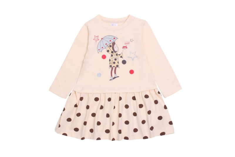 картинка КГ_ОТ Платье для девочки 2-6 лет 95% хлопок, 5% эластан BONITO KIDS /уп.5шт./меш.400шт от BonitoKids