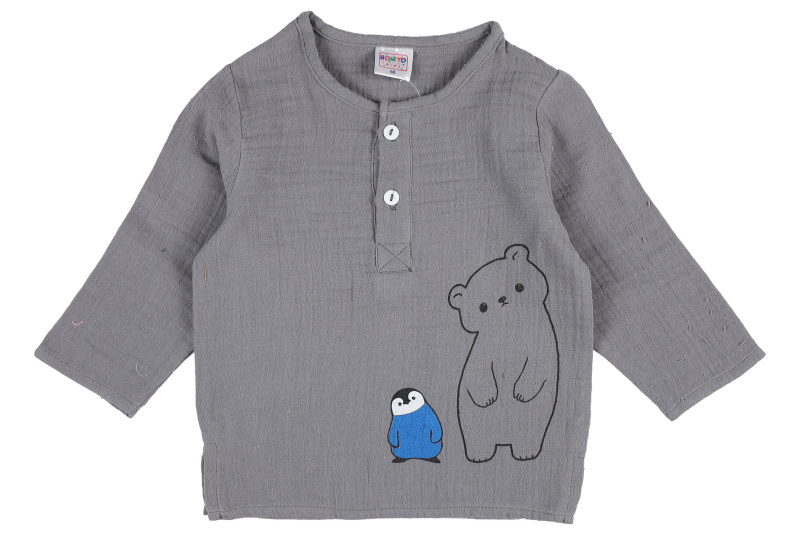 картинка Кофта для мальчика 68-86,см 100% хб, BONITO KIDS/OP1345/уп.4 шт./меш.640 шт. от BonitoKids