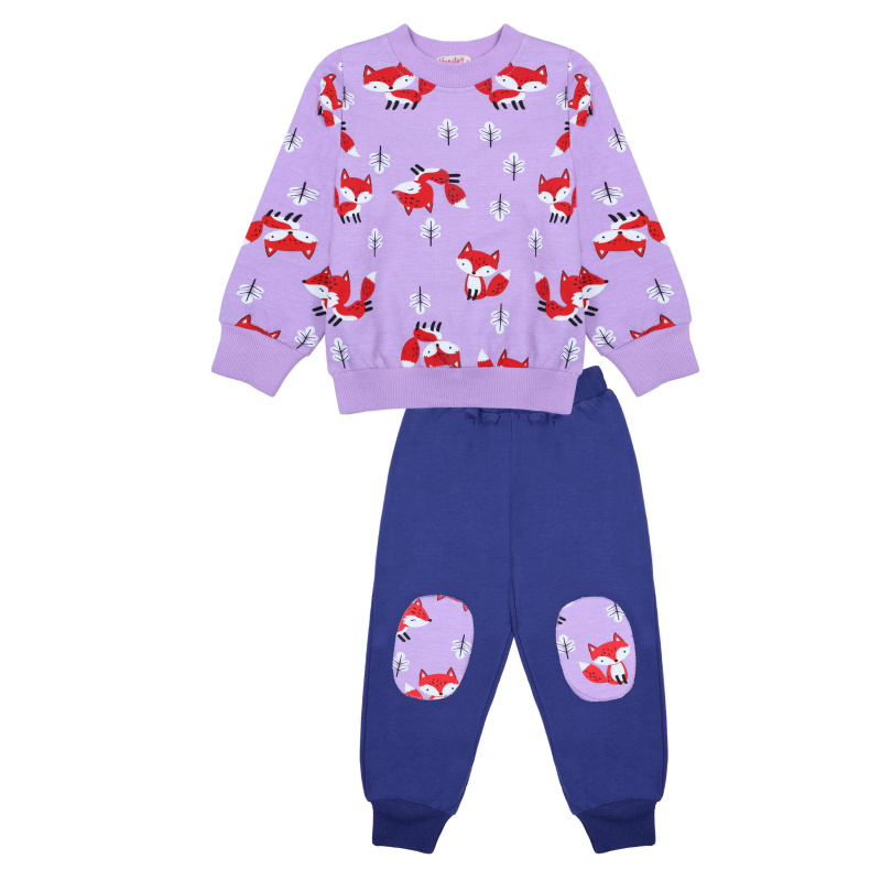 картинка БГ_ЧЗ Комплект для девочки (кофта, брюки)1-4 года, BONITO KIDS/BK1726KP(ЧЗ)/уп.4 шт./меш.240 шт. от BonitoKids