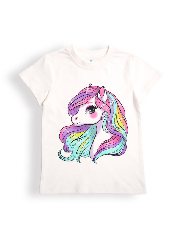 картинка БГ_ЧЗ Футболка для девочки, 5-8 лет, 100% хлопок, BONITO KIDS/BK0002D(01-25)(ЧЗ)/уп.4шт./меш.700шт. от BonitoKids